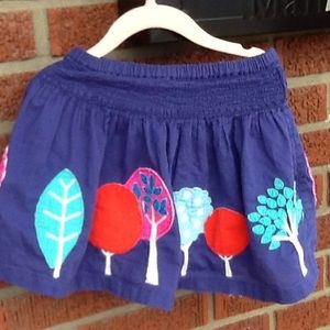 mini boden aplique skirt 2-3